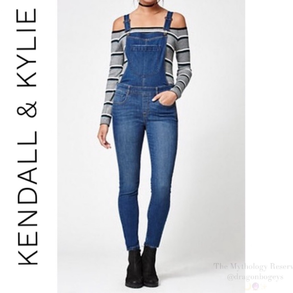 Kendall and Kylie skinny overalls